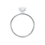 PARIS Oval Lab Diamond Platinum Hidden Halo