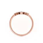 Tiara Pear Wedding Ring 18k Rose Gold