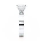 REGENT Princess Lab Diamond 18k White Gold Solitaire