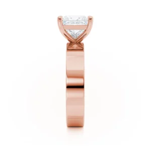 REGENT Princess Lab Diamond 18k Rose Gold Solitaire