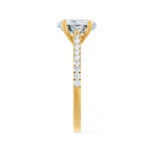 VIOLA Radiant Lab Diamond 18k Yellow Gold Shoulder Set