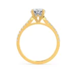 VIOLA Radiant Lab Diamond 18k Yellow Gold Shoulder Set