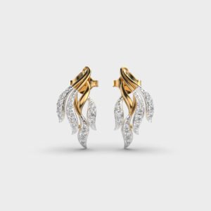 Briget Ribbon Knot Diamond Earrings