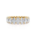Yellow Gold Oval Lab Diamond Statement Eternity