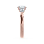 BLOSSOM Oval Lab Diamond & Pear Lab Diamond 18k Rose Gold Trilogy Ring