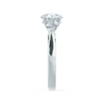 BLOSSOM Round Lab Diamond & Pear Lab Diamond 950 Platinum Trilogy Ring