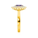 DIANA Alexandrite & Lab Diamond 18k Yellow Gold