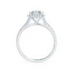 EVERLY Radiant Lab Diamond Platinum Split Shank Halo