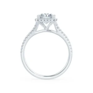 EVERLY Radiant Lab Diamond Platinum Split Shank Halo